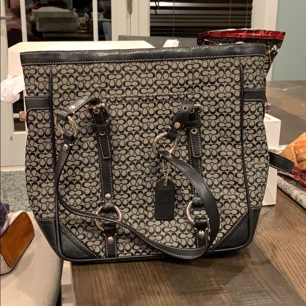 Black coach purse